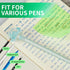 Upgraded Version 12 Clear Notes, 600 Sheets Waterproof Translucent Color Notes, Color PET Creative Sticker Fluorescent Film for Memo, Reading, Stu...