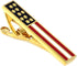American Flag Tie Clip USA Flag Tie Bar In Gift Box Men Patriotic Flag Clasp...