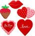 Valentines Day Cookie Cutters 5-Pc. Set Made in USA by Ann Clark, Heart, Strawberry, Scalloped Heart, Lips, Double Heart...