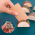 Semi-Circular Wood Wedding Place Card Holders with 40 Pcs Kraft Name Cards for Table Setting, Table Number Holders Sign Stand, Name Card Picture P...