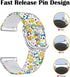 Pikacu Sea Turtle Anime Bands Compatible with Fitbit Sense/Sense 2/Versa 3/Versa 4 Band Fancy Soft Sport Silicone Cartoon Holiday Strap Men Women...