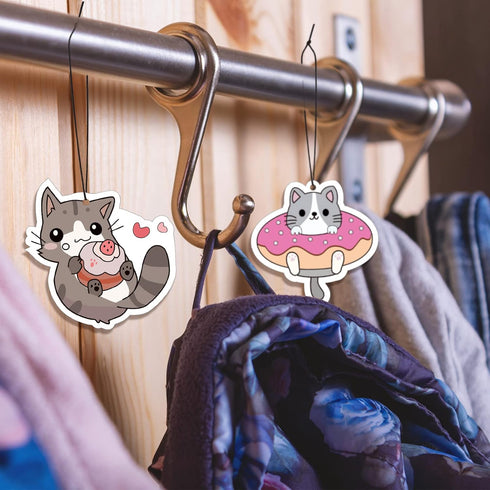 12 Pack Car Air Fresheners Cute Hanging for Women Man Christmas Incense Chips Car Rearview Mirror Pendant Cute Pet Odor Eliminating Air Freshener ...