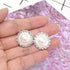 Honbay 10PCS 20mm Round Rhinestone Faux Pearl Buttons Embellishments - Sew on...