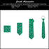 Jacob Alexander Men's Happy Saint Patrick's Day Four-Leaf Clover Hearts Pattern Pre-Tied Zipper Neck Tie - Green...