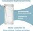 Shappy Compost Tea Bag, Pump Strainer Mesh Filter Bag with Drawstring, 600 ?m for Prevents Clogging During The Straining Process(10 Pieces,23 x 16...
