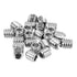 uxcell 25Pcs Hex Socket Grub Screw, 1/4-20x1/4" 304 Stainless Steel Head Socket Set Screws Flat Point Grub Bolt for Door Handles, Light Fixture Re...