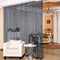 Decorative Door String Curtains Wall Panel Tassels Blinds Room Divider for Wedding Party Restaurant Home (Black, 39.4" x78.7")...