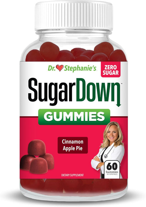 Dr. Stephanie’s SugarDown Gummies – Ceylon & Cassia Cinnamon Supplement - 0g Sugar...