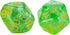 Gate Keeper Games and Dice: Inclusion Dice: Dice Goblin - 7pc Set, Transparent Green, Goblin Head Inclusion, 7 Resin Dice for Role Playing Games...