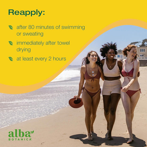 Alba Botanica Baby Sunscreen for Face and Body, Sheer Mineral Sunscreen Lotion, Broad Spectrum SPF 50, Water Resistant and Fragrance-Free, 3 Fl Oz...