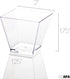 Ilyapa 2oz Plastic Dessert Cups - 50 Pack Mini Dessert Cups with Spoons - Clear Reusable Small Appetizer Cup for Cheesecake Shooters, Chocolate Mo...