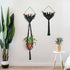 Macrame Gothic Bat Hanging Planter Decor, Bat Macrame Hanger for Various Plants from Potted Succulents and Air Plants, Boho & Witchy Room Decor, U...