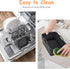 2Pcs Air Fryer Silicone Liners for Ninja SL401 /DZ401 /DZ550 8-10 QT, ddLUCK Air Fryer Accessories, Reusable Air fryer Pot Replacement Baking Tray...
