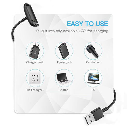 Charger Cable Compatible with Fitbit Inspire 3 Smartwatch, Replacement USB Charger Adapter Charge Cord Charging Cable for Inspire 3 Activity Fitne...