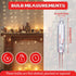 Mudder 100 Pcs Mini Christmas 2.5 Volt Replacement Light Bulbs for Christmas Trees Decorative Light Supplies Indoor Outdoor Xmas Decor, 0.17 Amper...