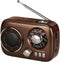 Gelielim Portable Radio AM FM, Bluetooth Speaker Retro Radio, Support USB/TF Card, Rechargeable Battery Operated, Suitable for Indoor&Outdoor, Gif...