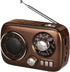 Gelielim Portable Radio AM FM, Bluetooth Speaker Retro Radio, Support USB/TF Card, Rechargeable Battery Operated, Suitable for Indoor&Outdoor, Gif...
