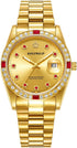 Reginald Mens Watches Hands Sapphire Full Gold Stainless Steel Quartz Dial Unisex Watch...