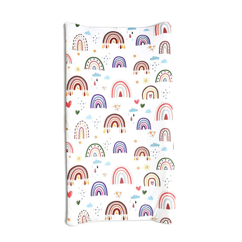 Baby Diaper Changing Pad Cover Cradle Mattress Sheets, Infant Stretchy Fabric Changing Table Cover Changing Mat Cover Baby Nursery Diaper Changing...