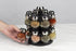 Olde Thompson Since 1944 Orbit Rotating Rack, 16 Refillable Spice Jars, Labeled Shaker Tops, 45, Black, Clear...