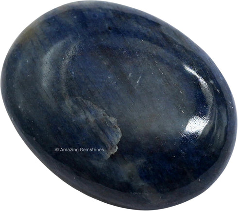 Amazing Gemstone Blue Aventurine Crystals and Healing Stones - Large Palm Stone Crystals Piedra - Crystal for Good Luck, Positive Energy, Meditati...