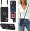 for Samsung Galaxy S23 Case with Card Holder and Strap for Women,Crossbody Lanyard,Ring Stand,Snap Clasp,Phone Wallet Cases 6.1 inch(Black)......