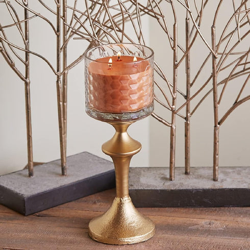 Root Candles Fall Scented Candles Honeycomb Glass Premium 3-Wick Handcrafted Beeswax Blend Candle, 12-Ounce, Mulled Cider...