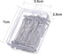 Mudder 100 Pack Wig T-Pins 2 Inch with Plastic Box, Silver...