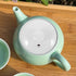 Luxshiny Ceramic Teapot Lid Replacement, White Tea Kettle Cover with Hole Porcelain Mug Cover Tea Pot Lid Accessories for Small Tea Pots Kungfu Te...