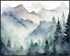 Posterizer 1 pcs- mountains and trees beautiful landscape nature 10-Landscape & Nature Art-Floral Botanical Art- Decor for Home & Office- unframed...