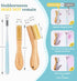 BFWood Laundry Stain Brush, Natural Soft Boar Bristles, Removes Tough Stains from Delicate Fabrics Like Knits, Cotton, and Linens, Gentle on Fabri...