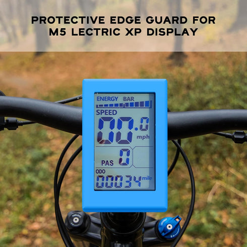 Protective Edge Guard for M5 Lectric XP Display Protective Cover,Soft Shock Absorbent Protective Display Cover (Blue)...