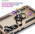 PASNEW for S23 FE Case,360° Ring Kickstand Magnetic Car Holder,Military Shockproof Drop Protection Hard Shell,Phone Cases for Samsung Galaxy S23 F...