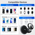 BUDI 15W Wireless Charger Multifunction Box 2.9ft Cable Card USB Type-C Charging and USB C to USB A Light Aluminum Conversion Connector for Travel...