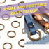 Swpeet 60Pcs Heavy Duty 3/4 Inch - 20mm Bronze Multi-Purpose Metal O Ring Metal Rings for Hardware Bags Ring Hand DIY Accessories Keychains Belts ...