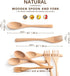 8Pcs Schima Wooden Utensil Set Including Wooden Spoons and Wooden Forks,Reusable Handmade Natural Wooden cutlery, Eco-Friendly Wood Flatware Sets ...