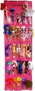 HOME4 Hanging Over The Door 25 Pockets Storage Organizer Holder Compatible with Surprise Toys Dolls Omg Barbie Lol (Pink)...