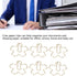 100pcs Paper Clips, Flower Shaped Gold Paper Clips Cute Paperclips Stationary Supplies with Storage Box for Office Home School...