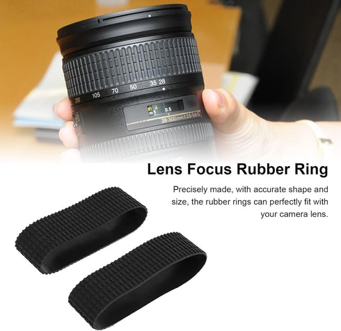 Camera Lens Rubber, Recise Zoom and Focus Grip Rubber Set for Nikon AF S 70?200mm F 2.8G ED VR II Replacement Rubber......