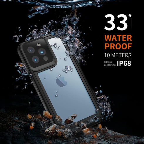 inkolelo Aqua Shield Series Designed for iPhone 13 Pro Waterproof Case Built-in Screen Full-Body Protector for iPhone 13 Pro 6.1 inch Case (2021)-...