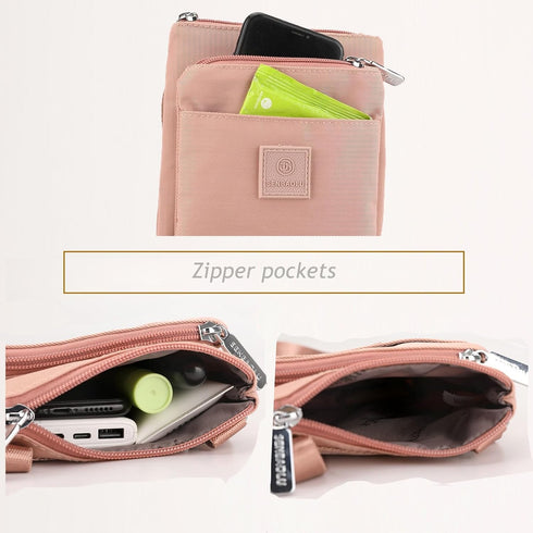 KARRESLY Small Crossbody Bags for Women Mini Waterproof Cell Phone Purse Nylon Shoulder Handbags Lightweight Casual Wallet...