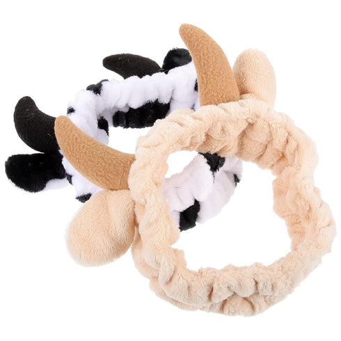 NOLITOY 2 pcs Animals Ears Headbands, Cute Makeup Hair Band Skincare Headbands for Washing Face Shower Women Girls...
