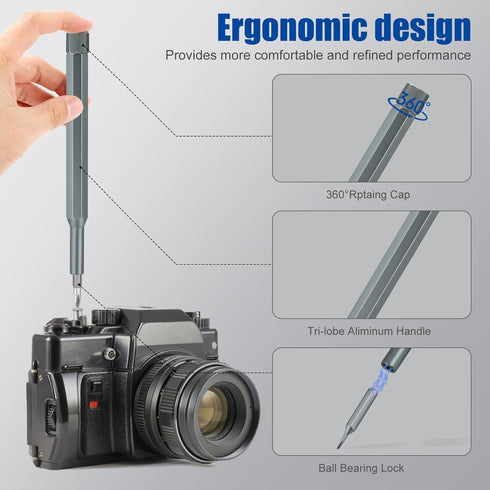 24-in-1 Precision Screwdriver Set, Boogom Small Screwdriver Magnetic Set, Mini Carrying Repair Kit for Cameras, Laptops, Cell Phones, Eyeglasses, ...