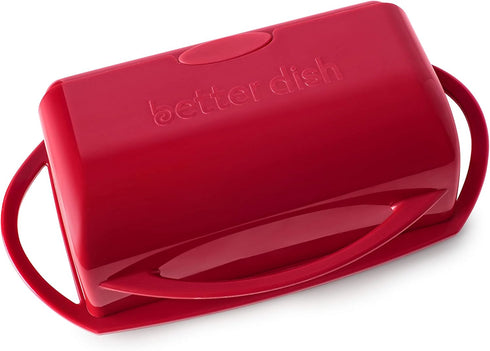 Flip-Top Butter Dish without Spreader (Red)...