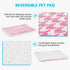 Dog Bed Mat, Reversible Dog Crate Pad for Medium Small Dogs, Portable and Soft Pet Bed Mat, Machine Washable Pet Bed Pad for 24-inch Kennel(Pink)...
