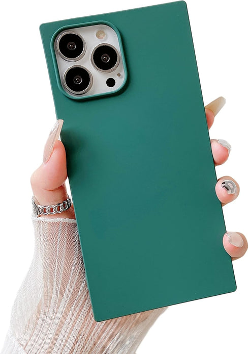 Cocomii - Rectangle Case Compatible with iPhone 13 Pro Max/12 Pro Max - Soft Touch Silicone, Microfiber Lining, Women Girls Men, Case for iPhone 1...