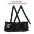 Ergodyne ProFlex 100 Back Support Brace, 8" Spandex Belt, Adjustable, Removeable Straps, Small, Black...
