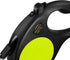 Dog Retractable Leash with Nylon casing for Dog up to 77 lbs; 16 ft Polyester Tape; The Eagle Mouth Bionics Design Rope Outlet and Tangle-Free;(Bl...