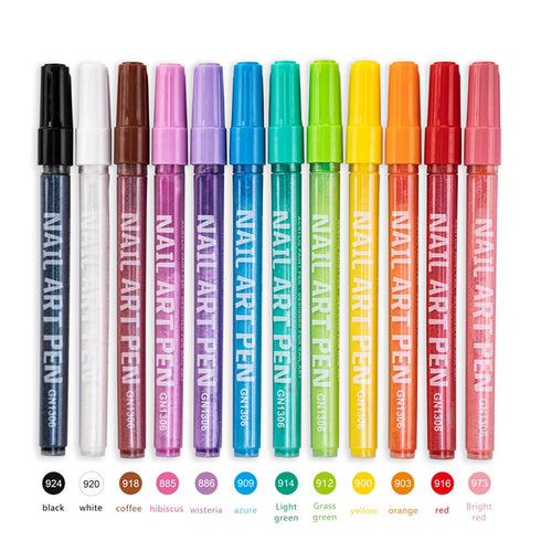Nail Art Pens Set - Nail Polish Pens Graffiti Nail Dotting Tools Acrylic Paint Pens Drawing Painting Point Liner Pen for Nails Art Design Manicure...