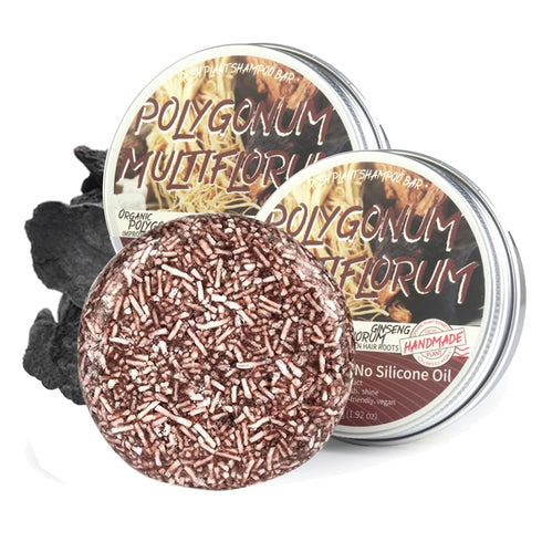 Hair Darkening Shampoo Bar, Shouwu Darkening Shampoo Bar for Gray Hair All nature Organic Blackening Shampoo Bar(2 Pack Polygonum Multiflorum for ...